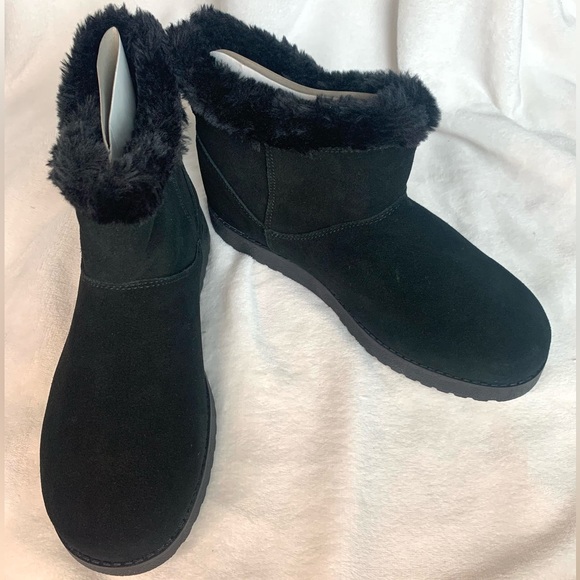 CUSHIONAIRE Heathrow Genuine Suede pull on boot +Memory Foam - Picture 2 of 10